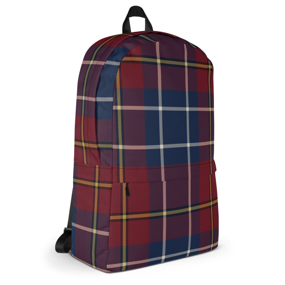 Vista lateral — Mochila Tartán Real