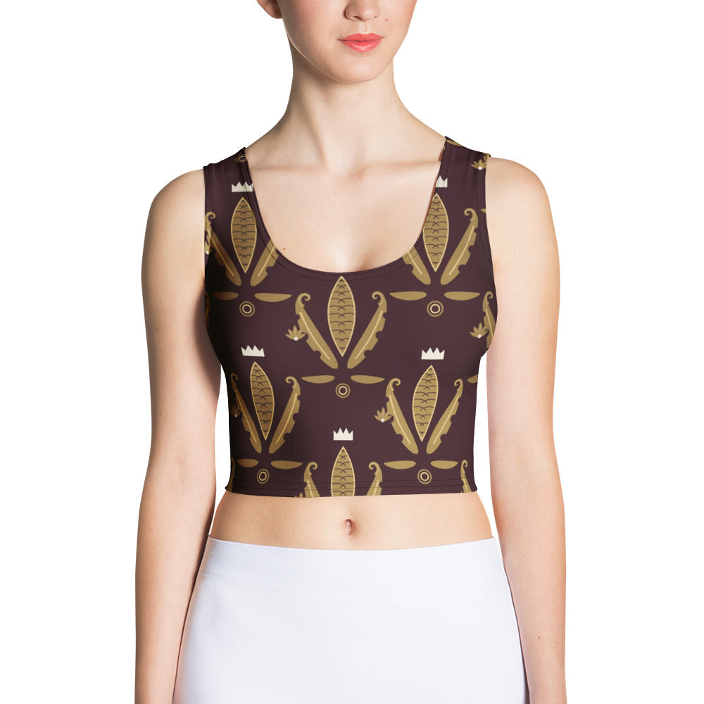 Crop Top Integral Barroco Vino, segunda vista