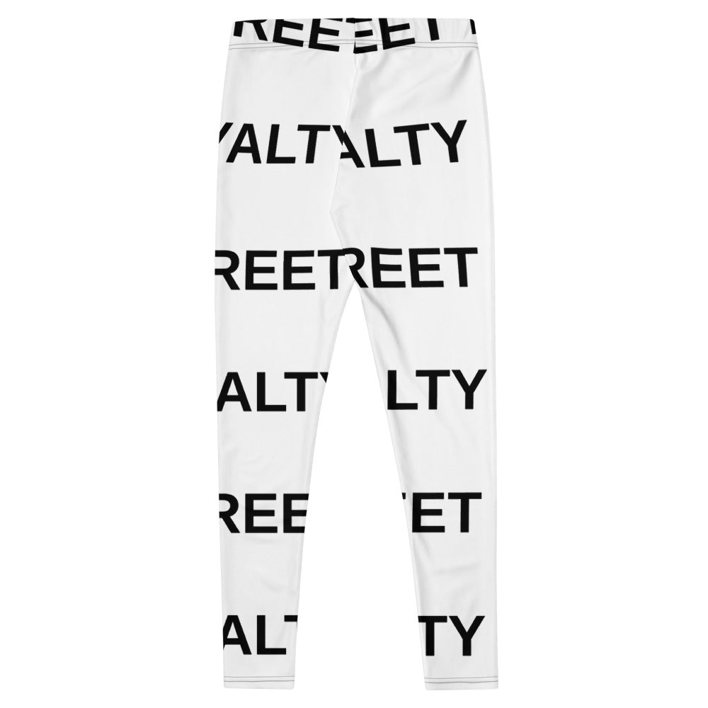 Street Royalty | Leggings Mujer — Wordmark Blanco
