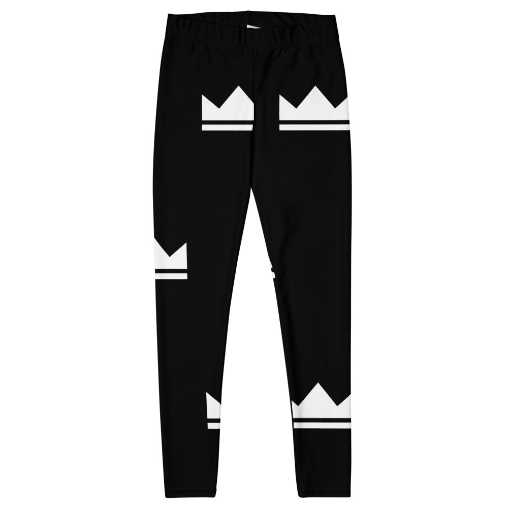 Street Royalty | Leggings Mujer — Crown Monogram Negro