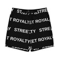 Street Royalty | Board Shorts Hombre — Wordmark Negro