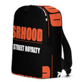 Street Royalty Mochila Wordmark Mini Gris Jaspeado - lateral