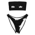 Street Royalty | Bikini Bandeau — Crown Monogram Negro
