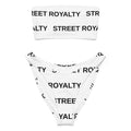 Street Royalty | Bikini Bandeau — Wordmark Blanco