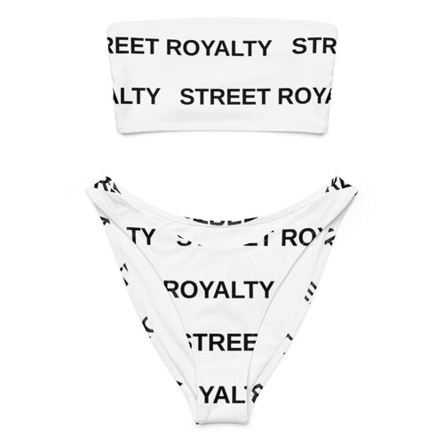 Street Royalty | Bikini Bandeau — Wordmark Blanco