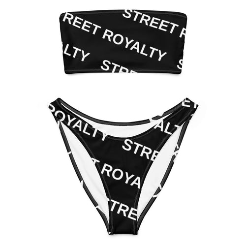 Street Royalty | Bikini Bandeau — Diagonal Negro