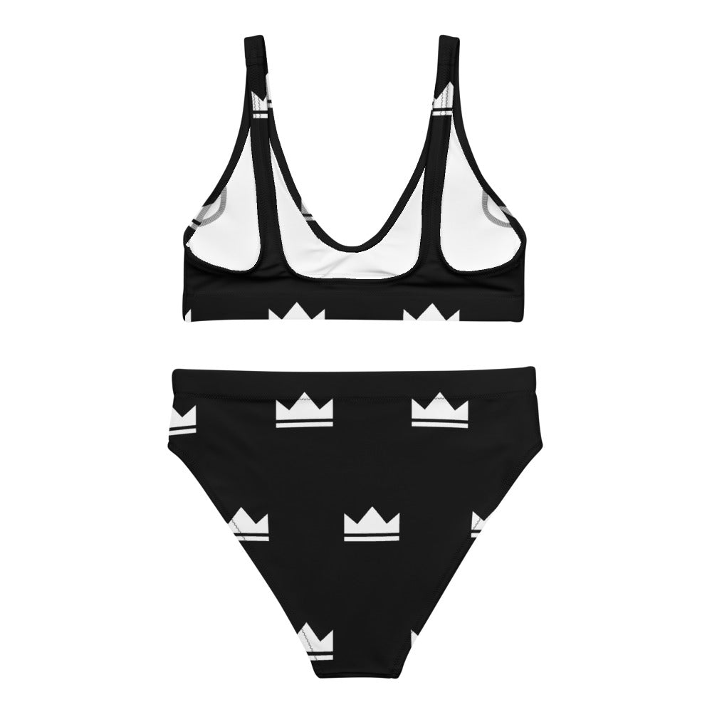 Street Royalty | Bikini Talle Alto — Crown Monogram Negro