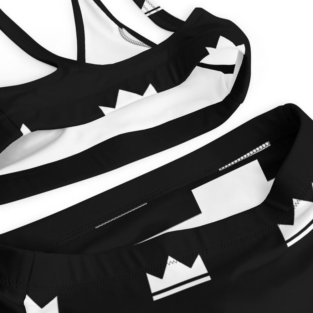 Street Royalty | Bikini Talle Alto — Crown Monogram Negro