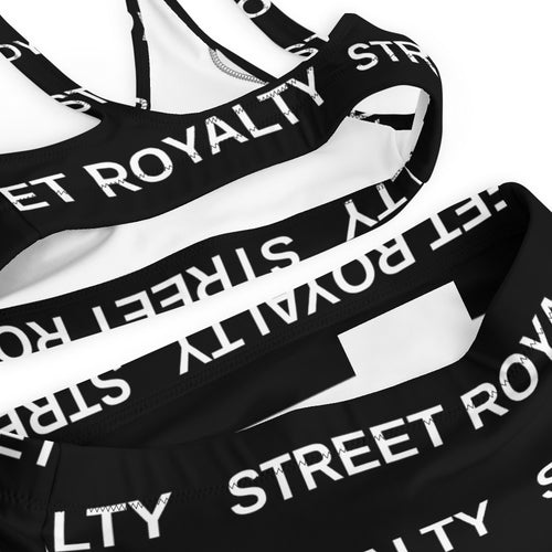 Street Royalty | Bikini Talle Alto — Wordmark Negro