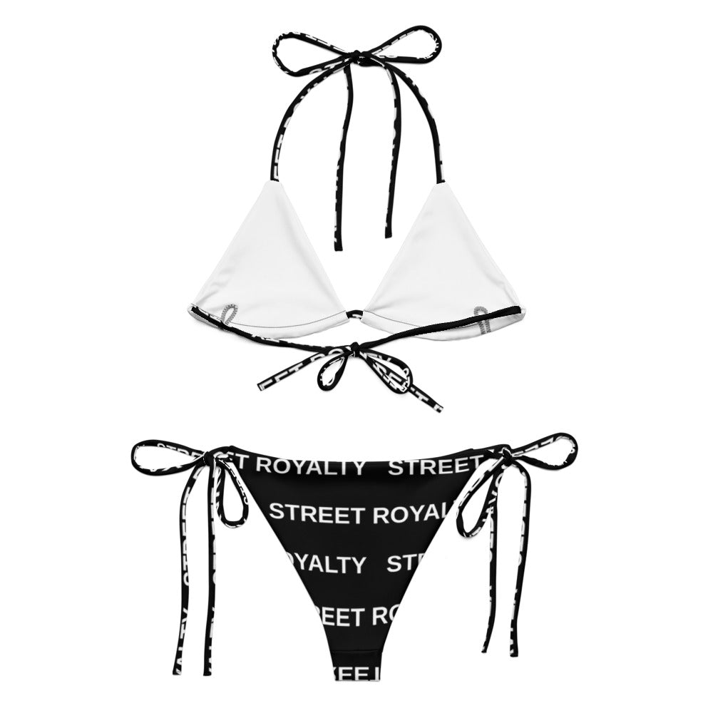 Street Royalty | Bikini String — Wordmark Negro