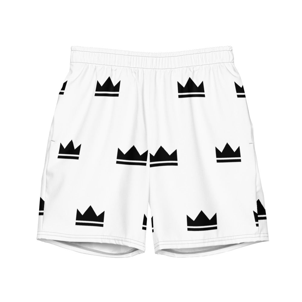 Street Royalty | Bañador Hombre — Crown Monogram Blanco