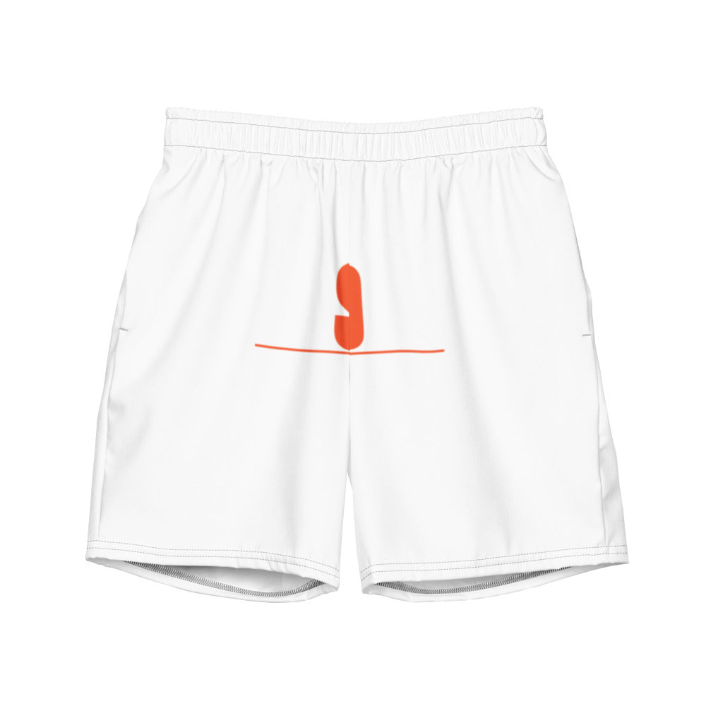 Street Royalty | Bañador Trunks Hombre — Wordmark Mini Beige - vista frontal
