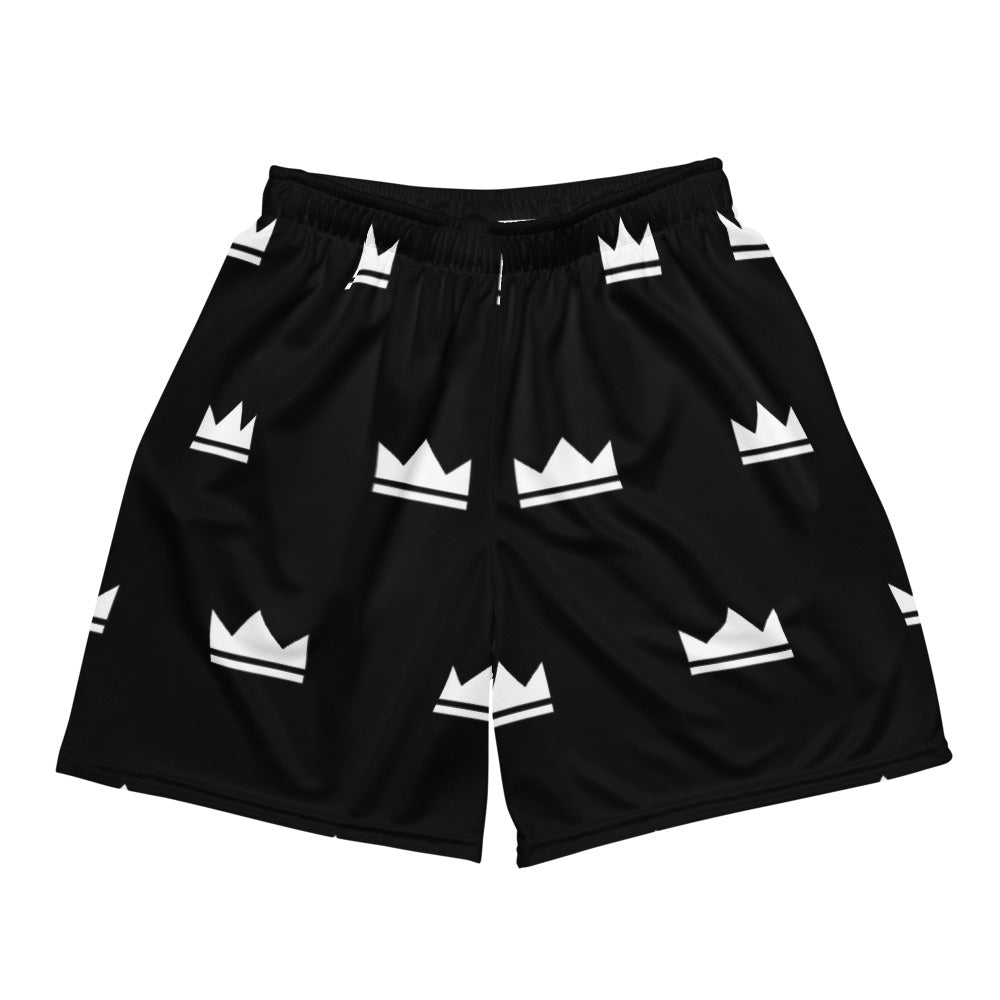 Street Royalty | Mesh Shorts Crown Monogram — Negro