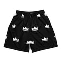 Street Royalty | Mesh Shorts Crown Monogram — Negro