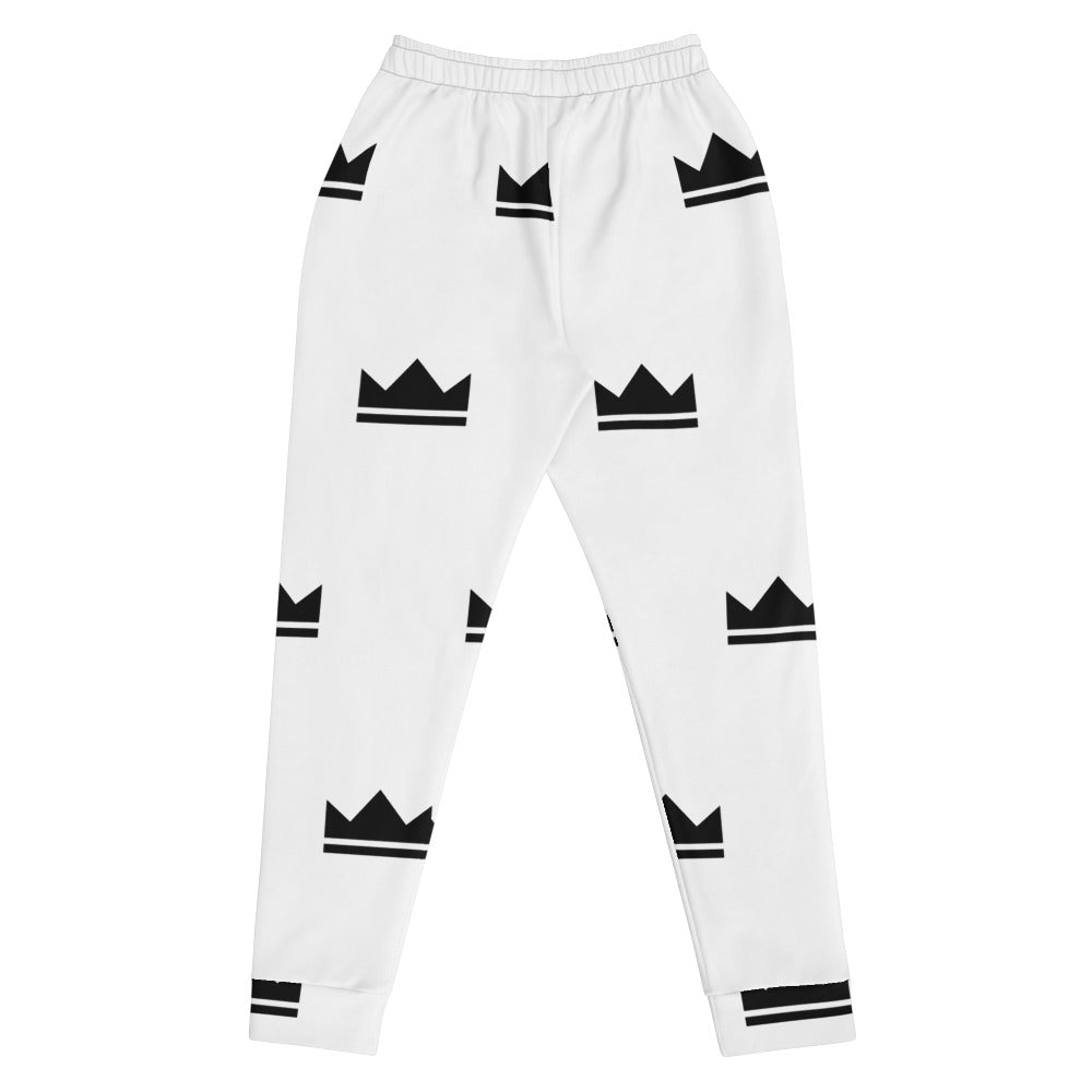 Street Royalty | Joggers Mujer — Crown Monogram Blanco