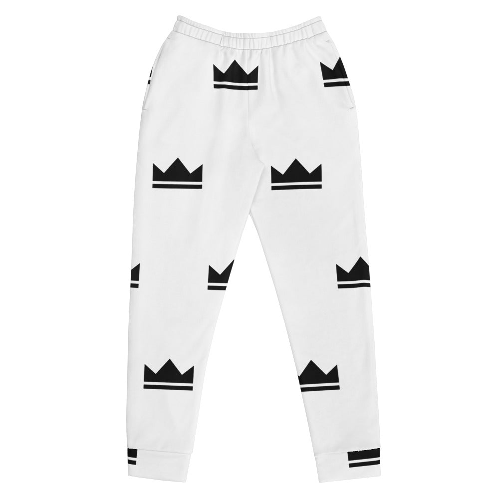 Street Royalty | Joggers Mujer — Crown Monogram Blanco