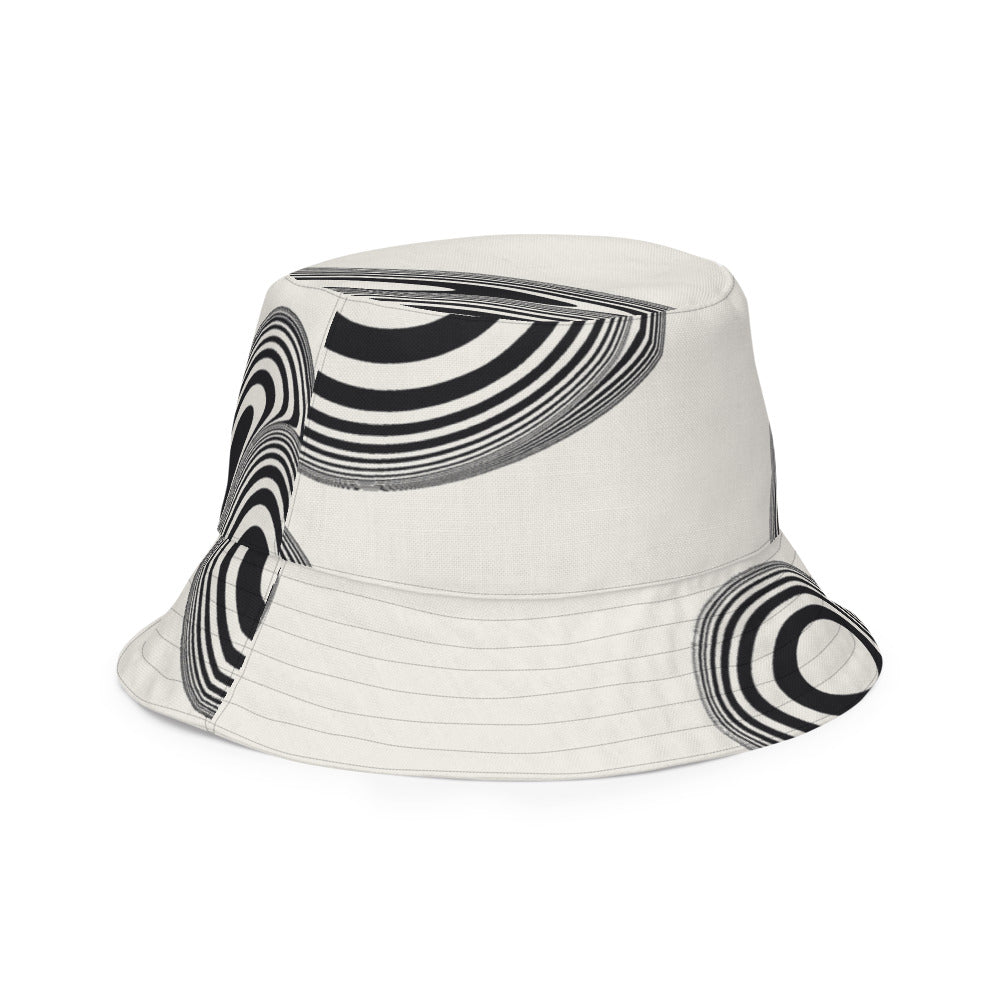 Bucket hat suminagashi — tres cuartos