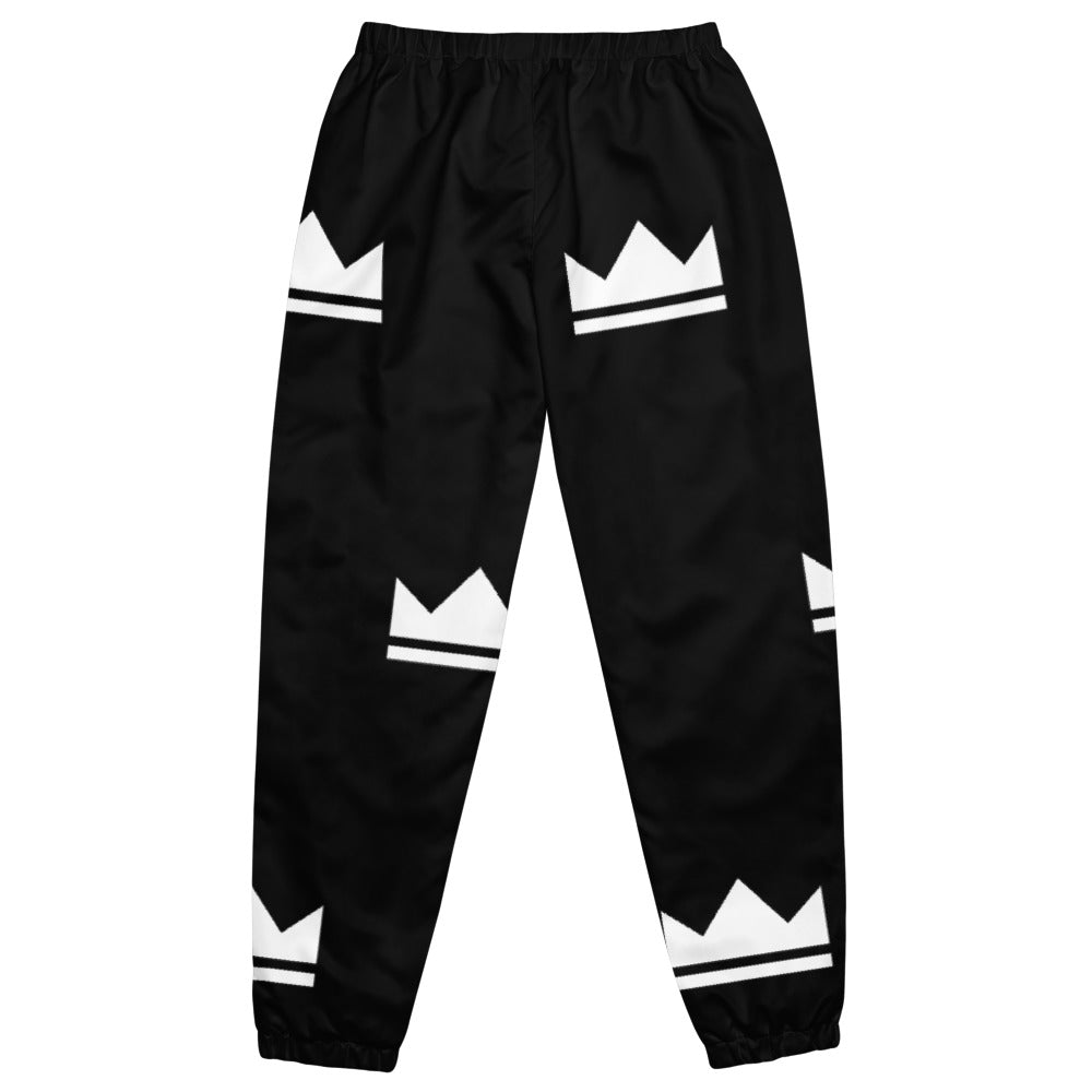 Street Royalty | Track Pants Unisex — Crown Monogram Negro