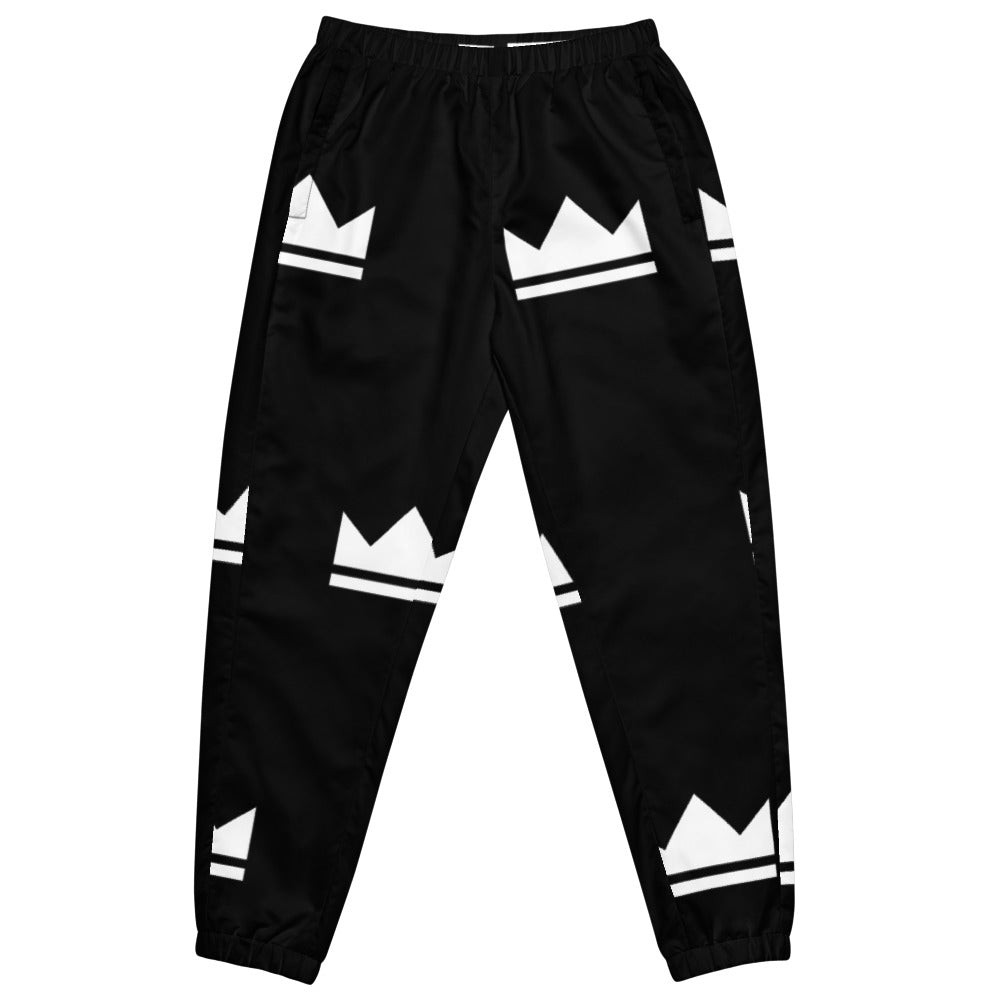 Street Royalty | Track Pants Unisex — Crown Monogram Negro