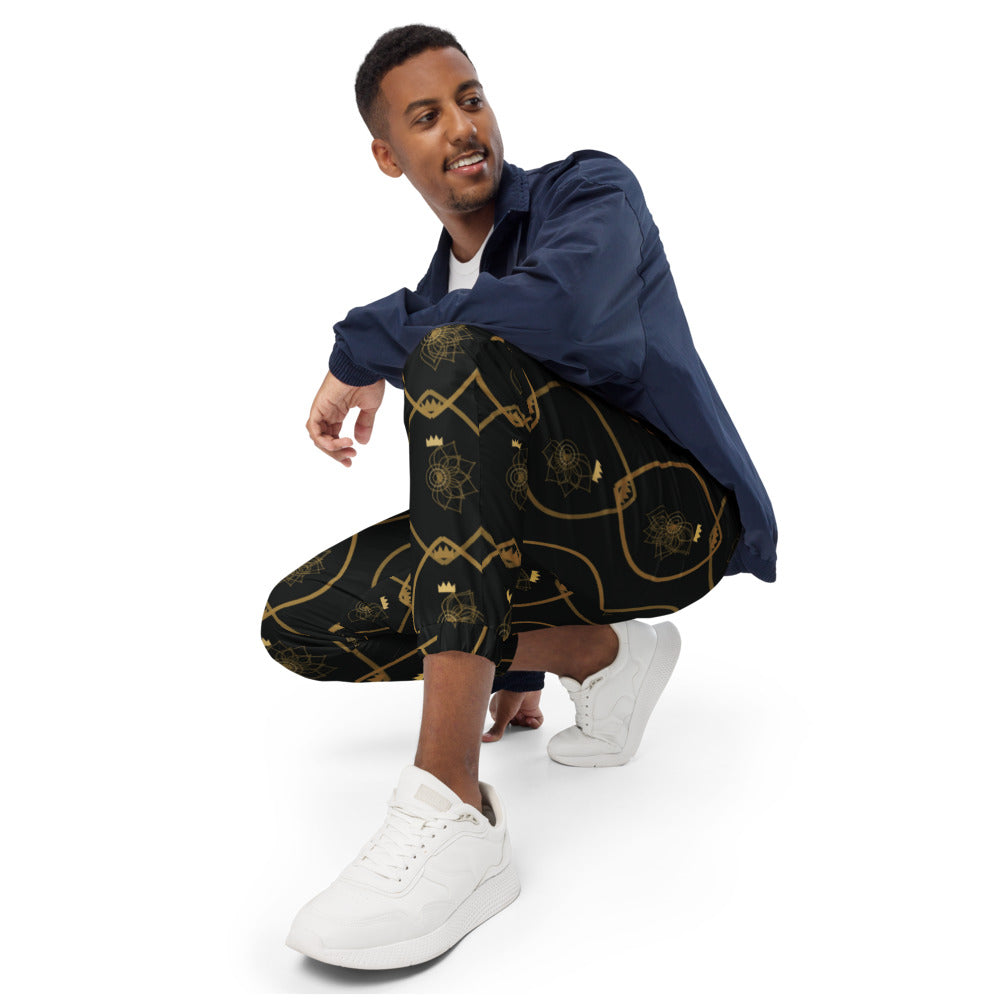 Pantalón de estampado integral Brocado sobre modelo