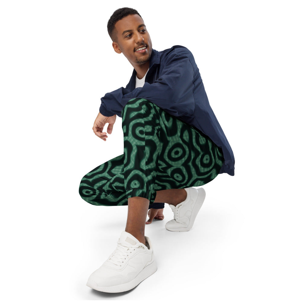 Pantalón de estampado integral Malaquita sobre modelo