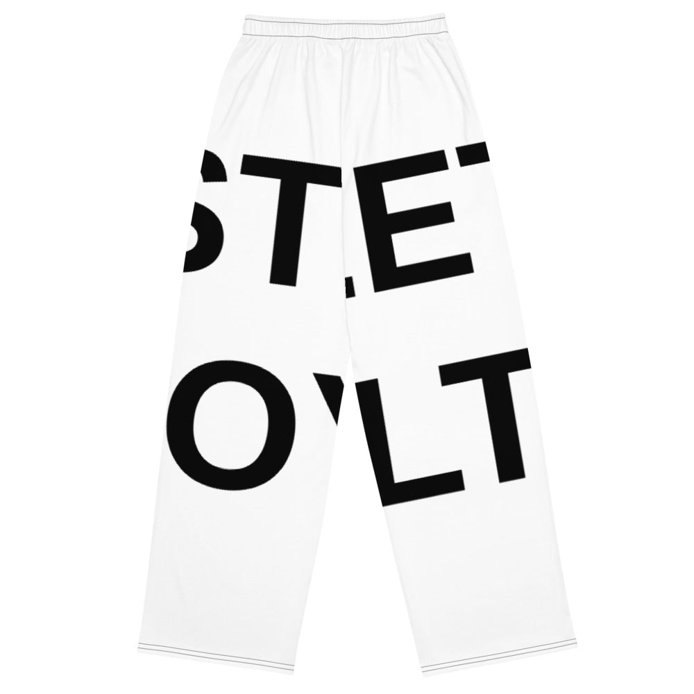 Street Royalty | Pantalón Wide-Leg Mujer — Statement Blanco