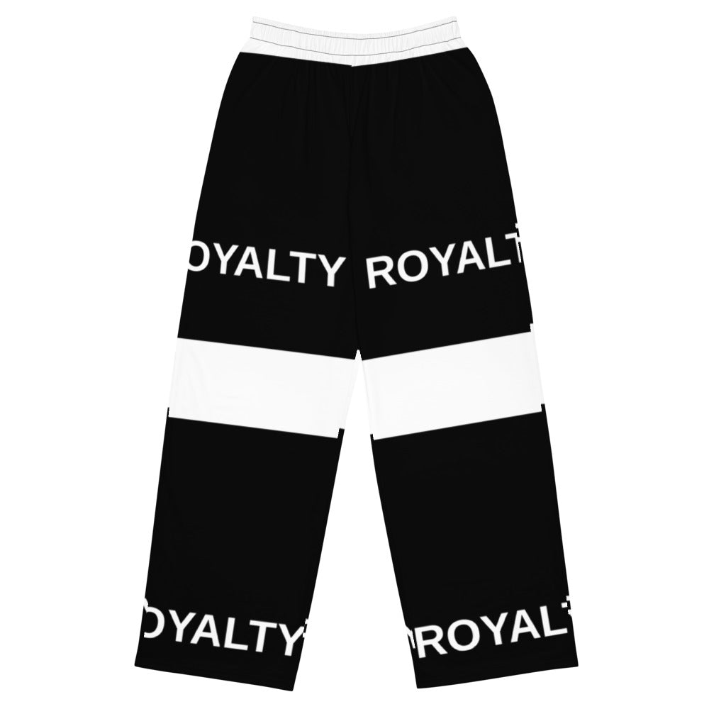 Street Royalty | Pantalón Wide-Leg Mujer — Stripes Negro