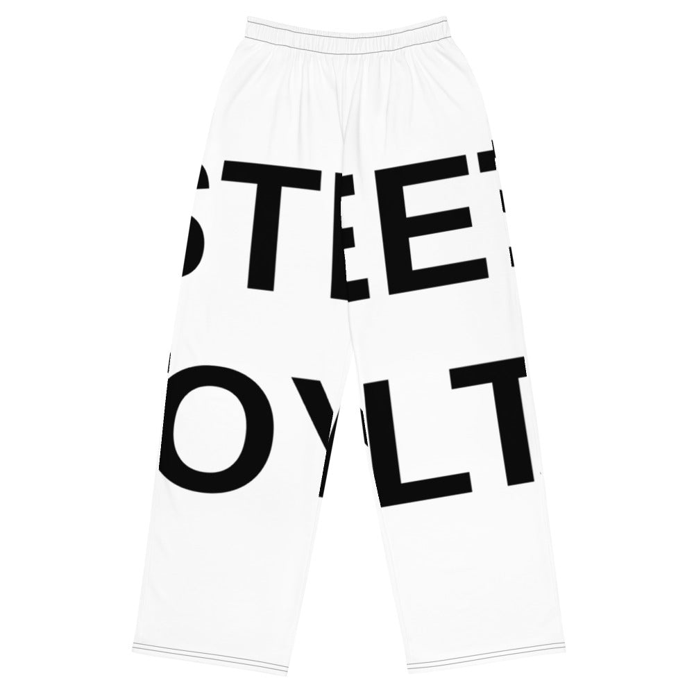 Street Royalty | Pantalón Wide-Leg Mujer — Statement Blanco