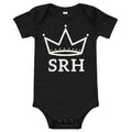 Body Bebé Corona SRH color negro, vista frontal