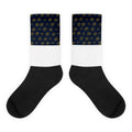 Calcetines navy con nubes imperiales doradas
