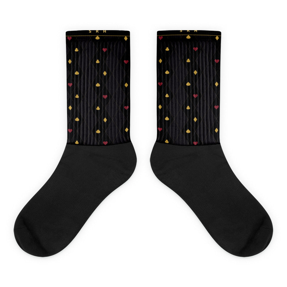 Calcetines Baraja negros — plano