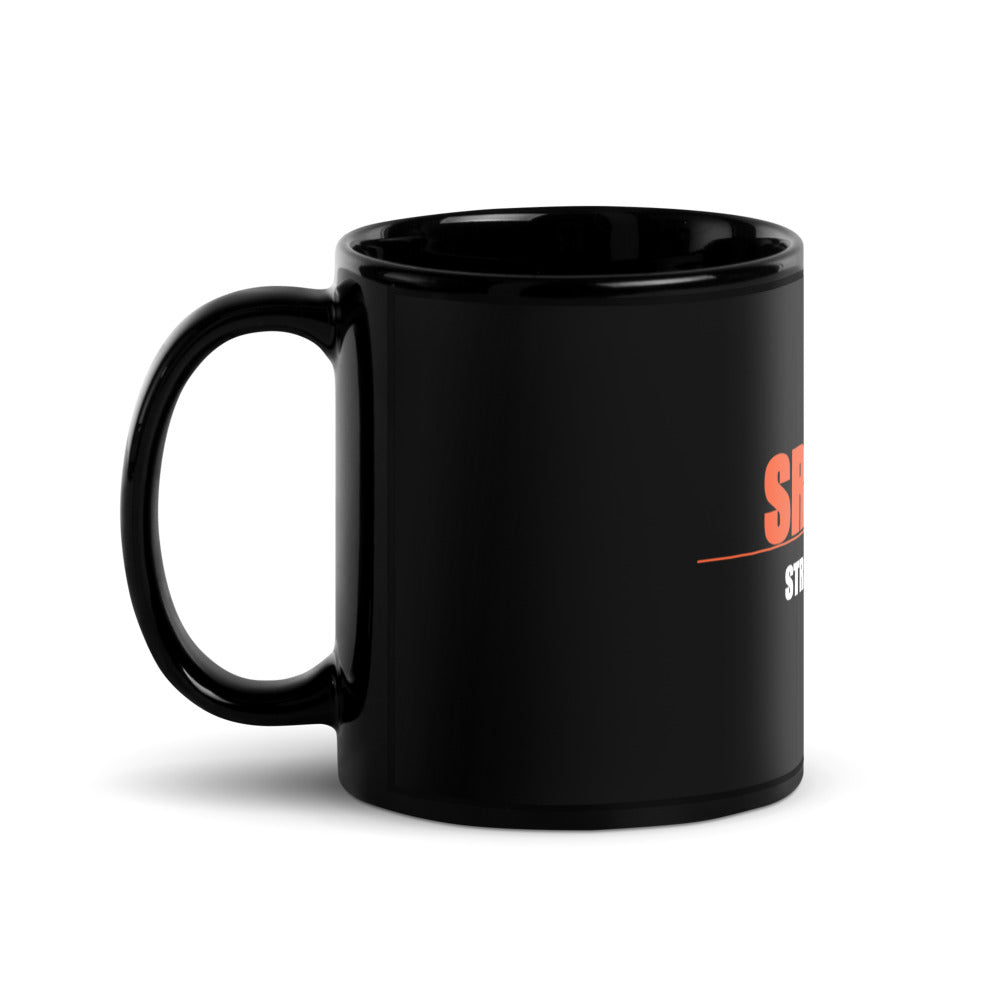 SRHOOD | Taza Negra Brillante — Street Royalty