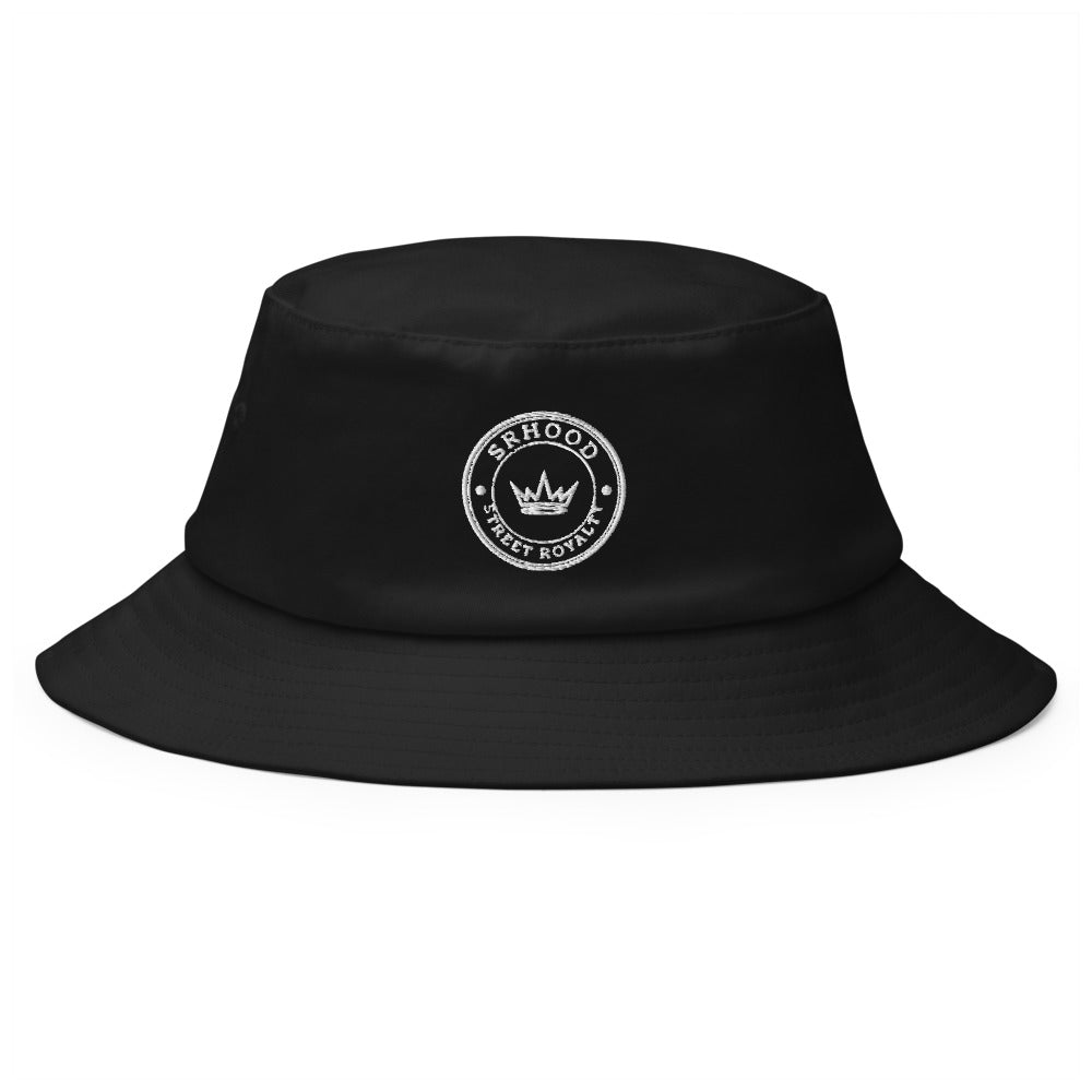 Bucket Hat Sello Circular bordado color negro, Street Royalty Hood