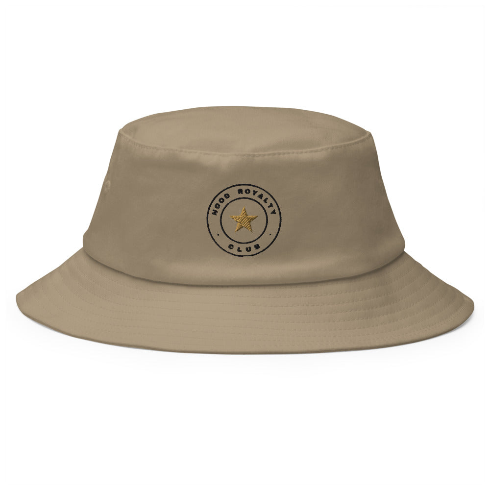Bucket Hat Sello Club bordado en caqui, vista frontal