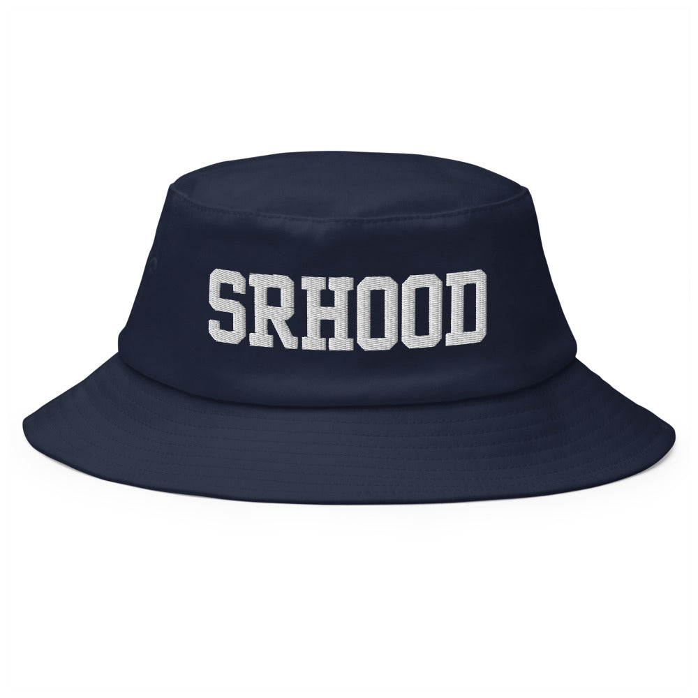 Bucket Hat Wordmark bordado en Navy, vista frontal