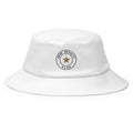 Bucket Hat Sello Club bordado en blanco, vista frontal
