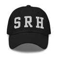 Gorra SRH Varsity bordada en Negro, vista frontal