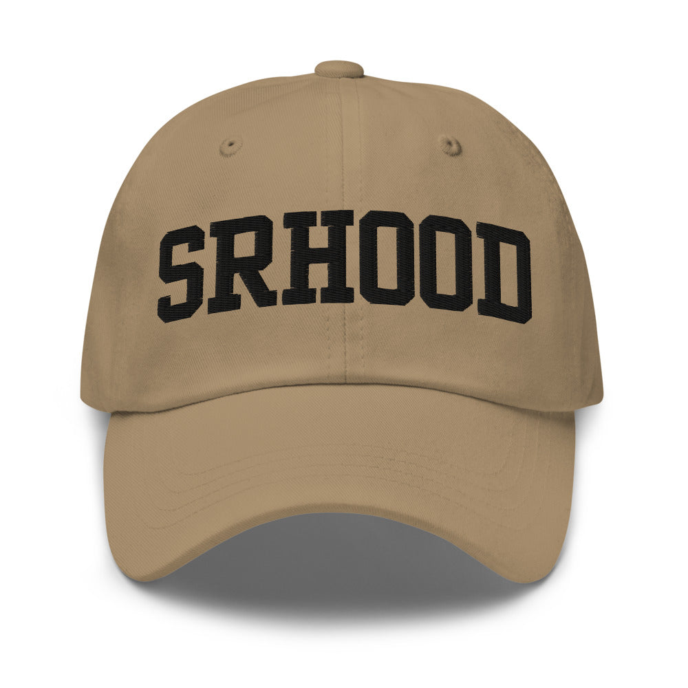 Gorra Wordmark bordada en caqui, vista frontal