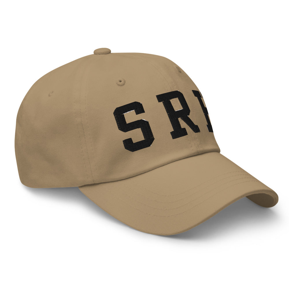 Gorra Street Royalty SRH Varsity Caqui bordada, vista lateral