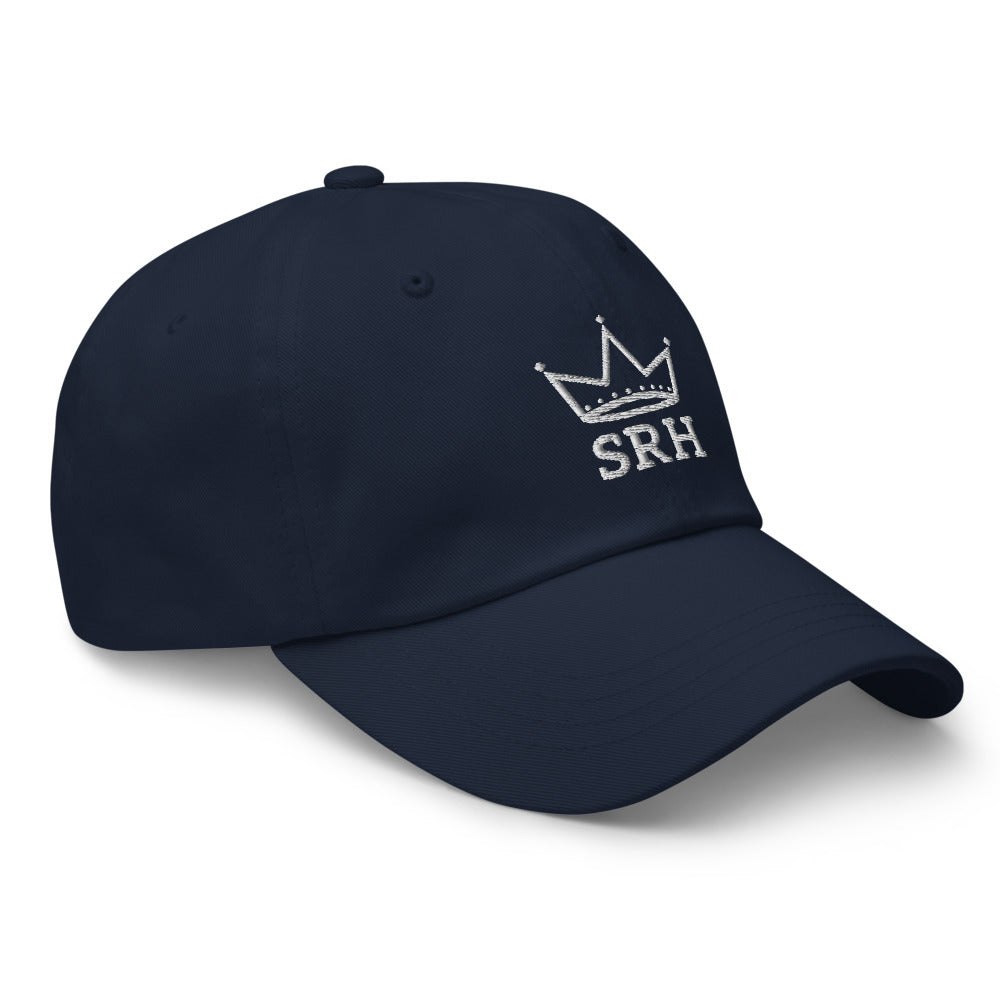 Gorra Street Royalty Corona SRH Navy bordada, vista lateral