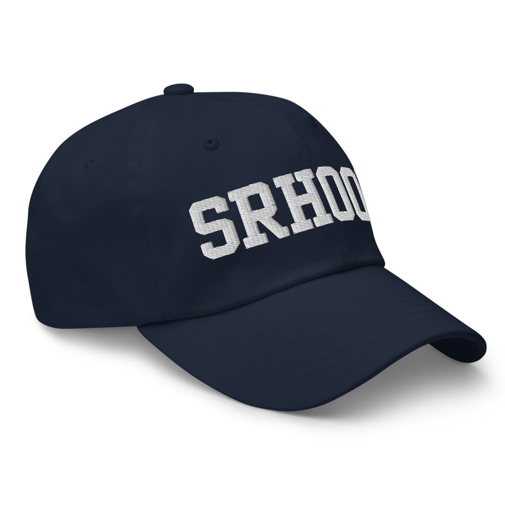 Gorra Wordmark bordada en Navy, vista lateral