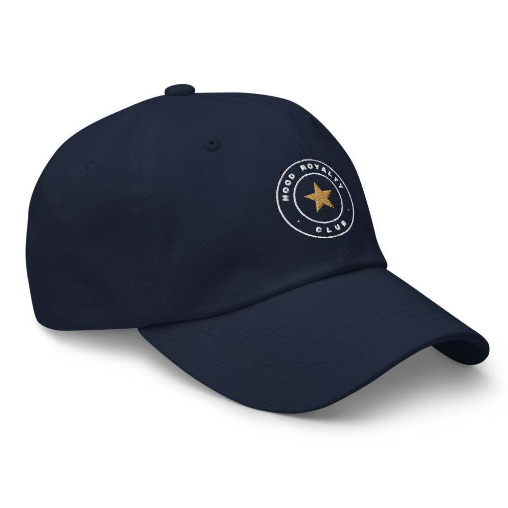 Gorra Sello Club bordada en Navy, vista lateral