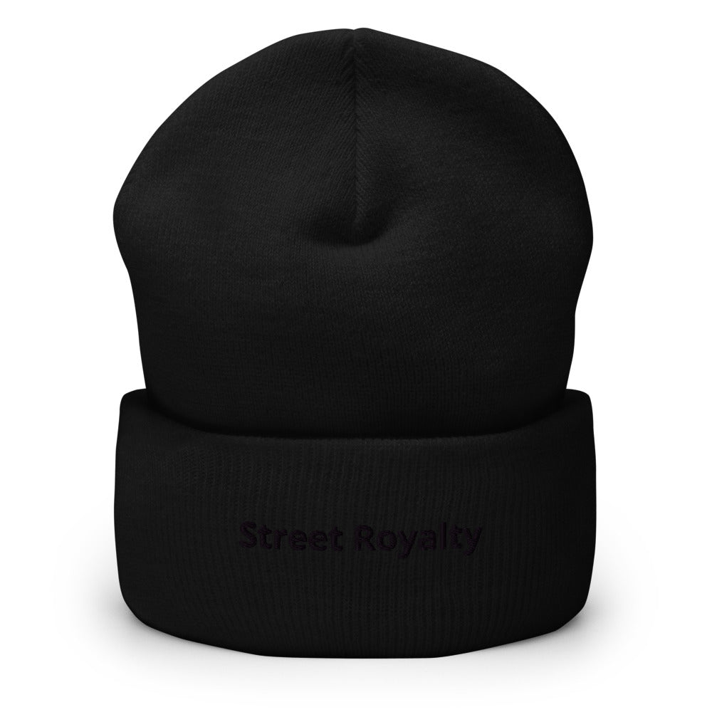 Street Royalty | Beanie Clásico Negro Bordado