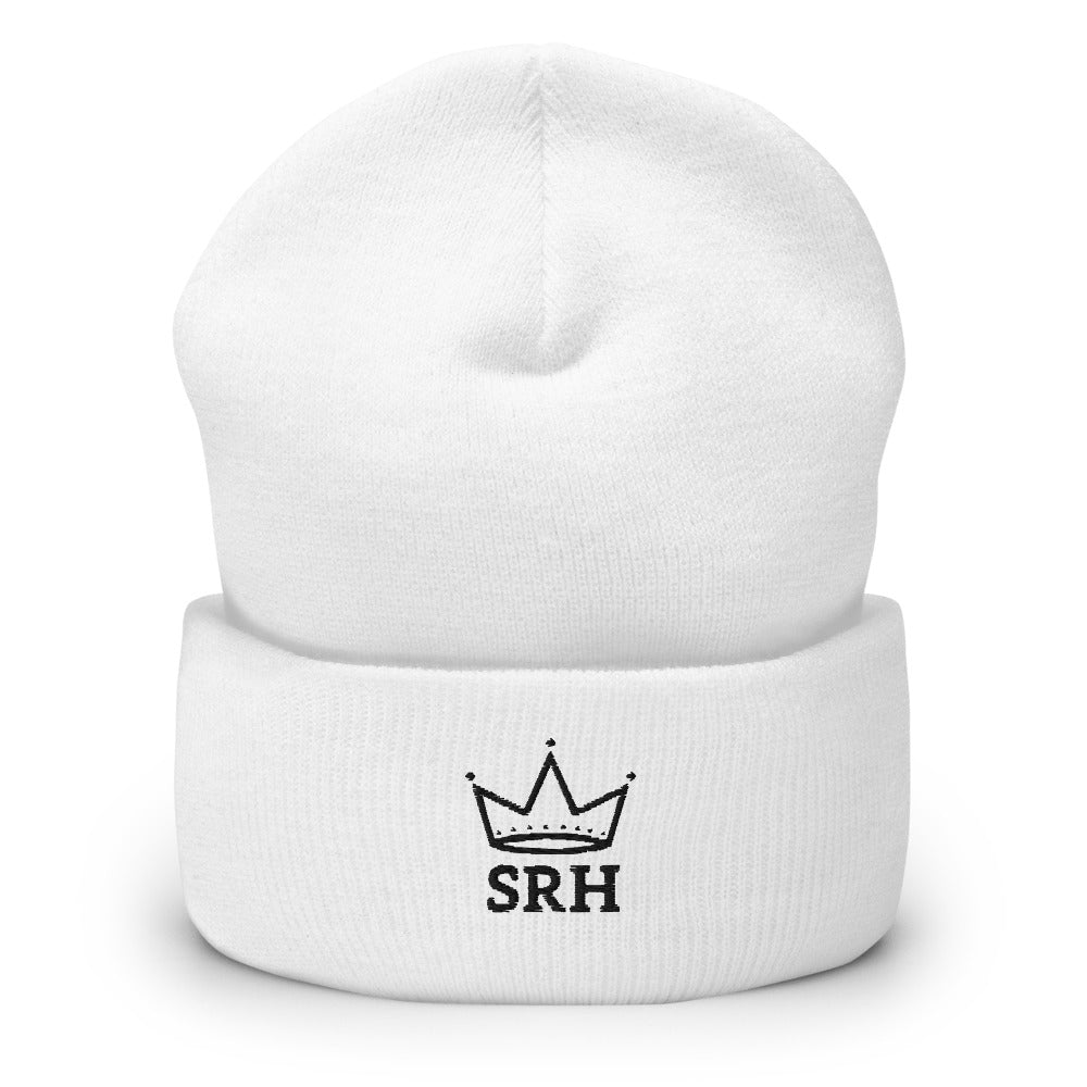 Gorro Corona SRH bordado color blanco, Street Royalty Hood
