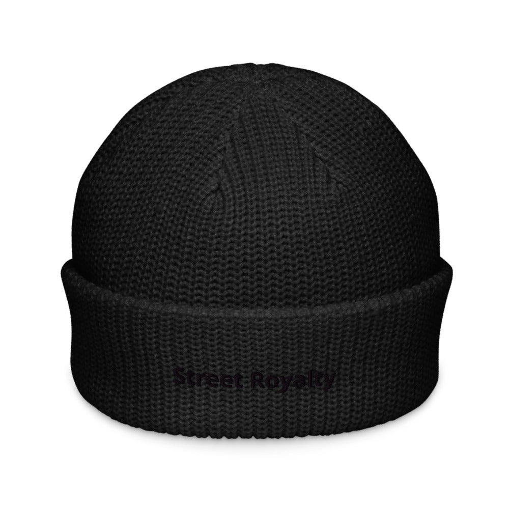 Street Royalty | Fisherman Beanie Negro Bordado