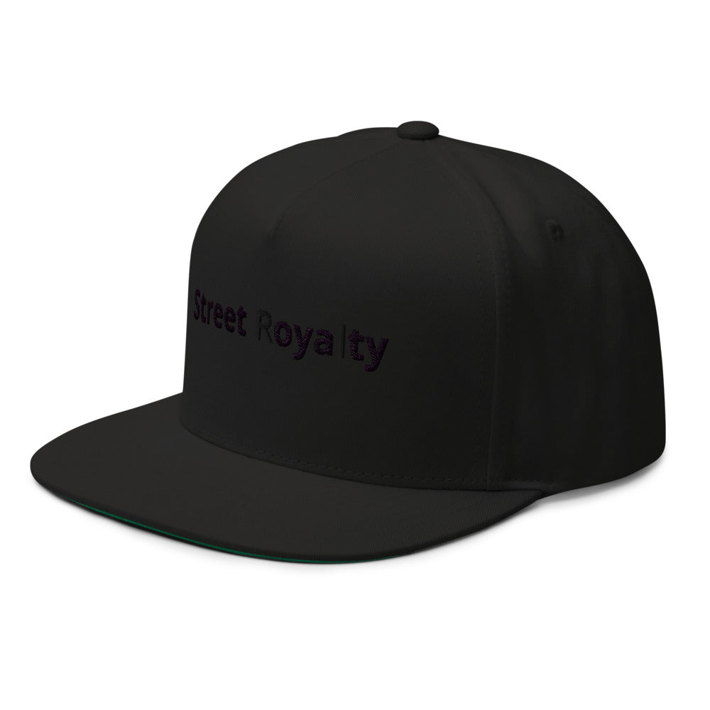 Street Royalty | Gorra Flat Bill Negra Bordada