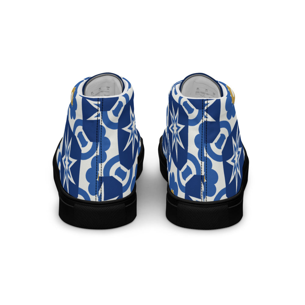 Zapatillas altas Azulejo — vista trasera