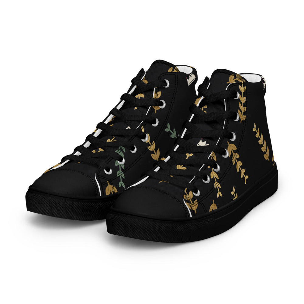 Zapatillas Altas Laurel Hombre negras — frontal