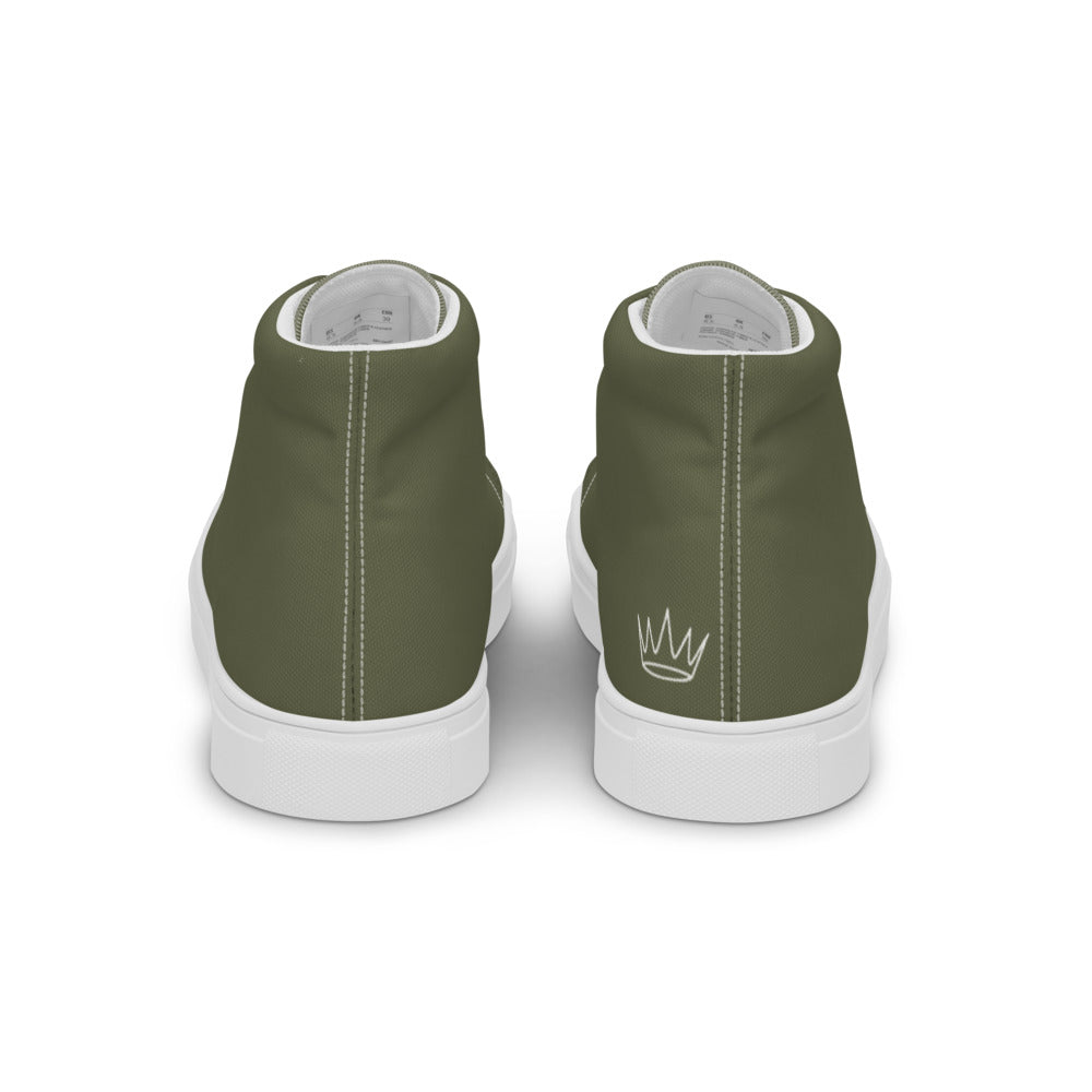Zapatillas Altas Essential Hombre — Verde Oliva