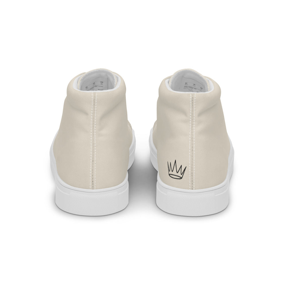 Zapatillas Altas Essential Hombre — Crema